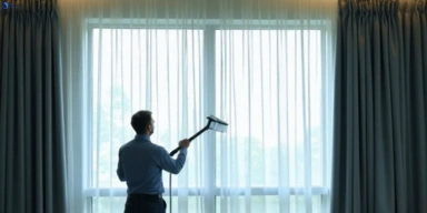 Commercial drapes cleaning service moorina hotels offices